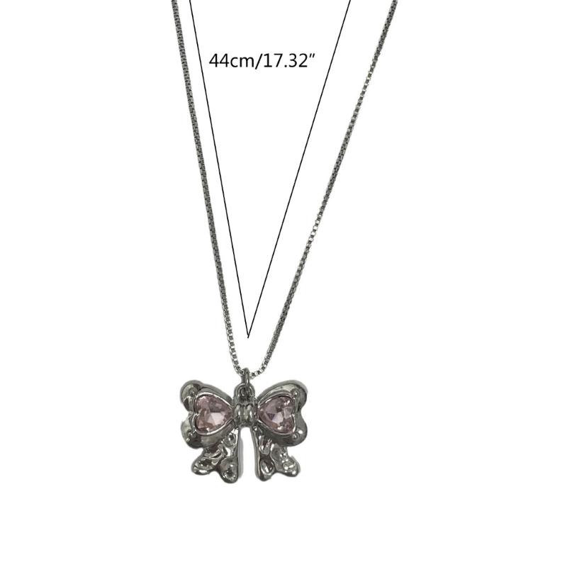 Love Heart/Butterfly/Star Necklace Geometric Pendant Clavicle Chain Adjsuatble Neckwear Fashionable Jewelry Pieces