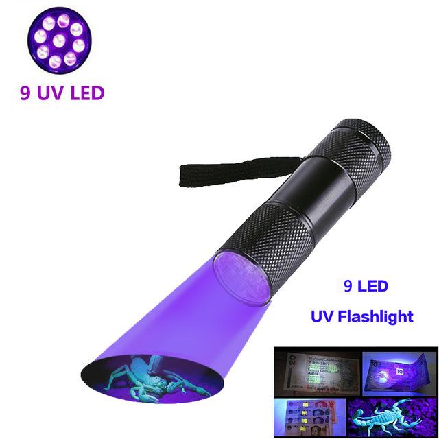 D2 51LED 100Led UV Led Flashlight Torch Black Light UV Lamp UV Black Light Pet Urine Light Detector for Dog/Cat Urine Dry Stains