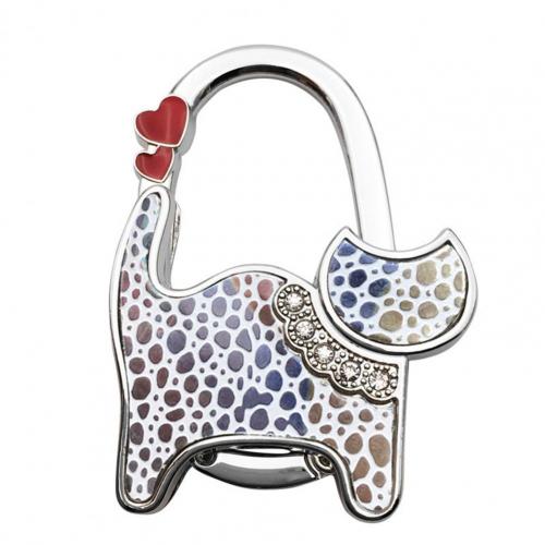 Durable Handbag Hanger Cats Shaped Bag Hanger Folding Non-slip Saving Space Table Purse Rack