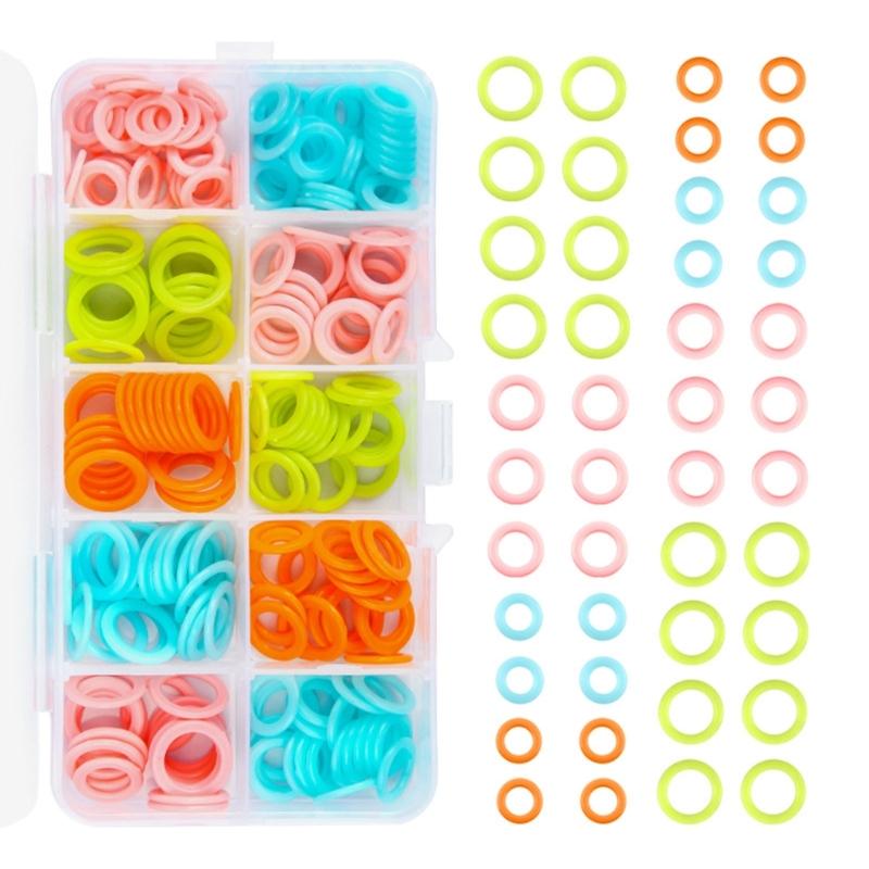 5 Box Crochet Rings Stitching Markers Knitting Markers Locking Stitching Markers Knitting Tool for Knitting Crocheting