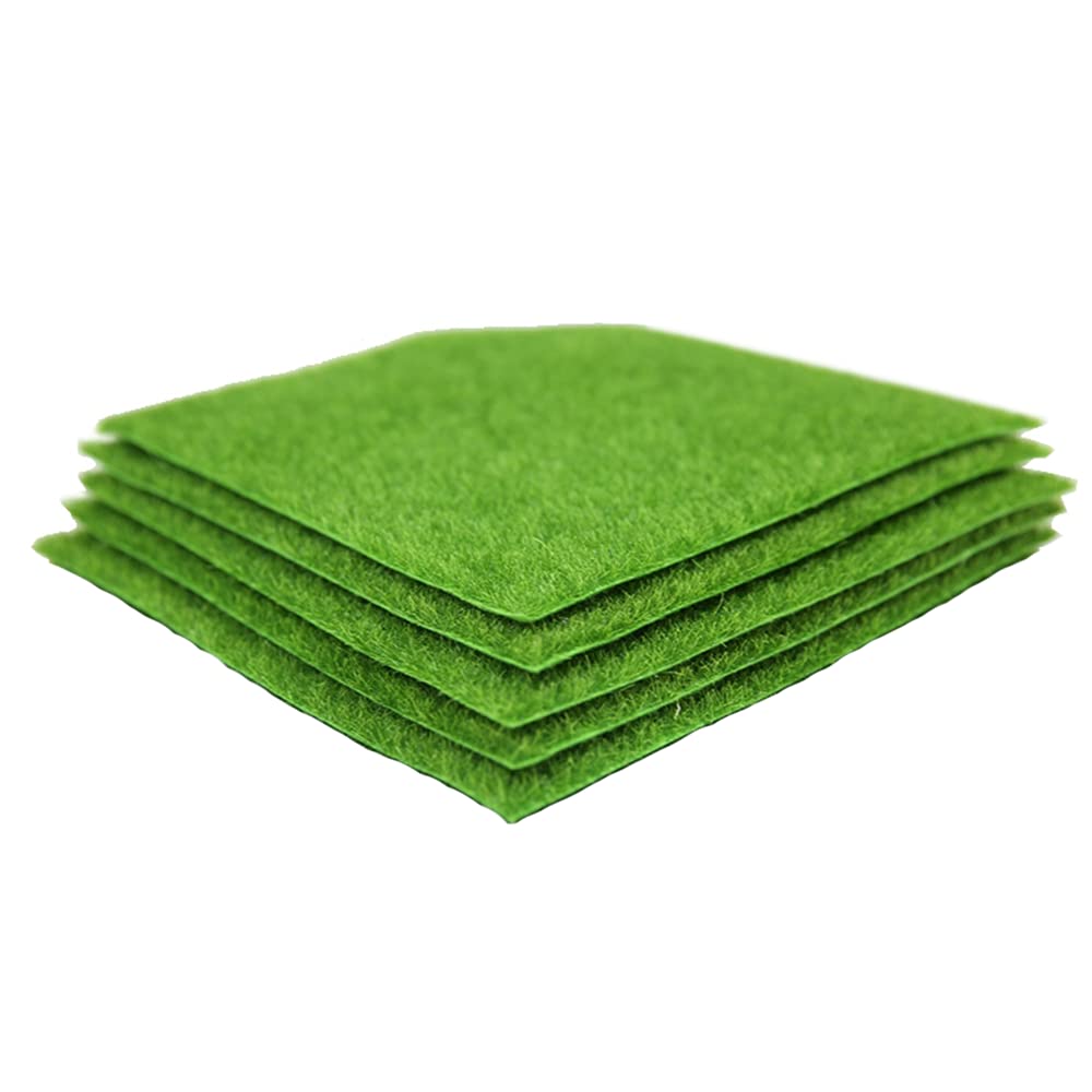 Kunstrasen Modell Miniatur Moos Rasen Baum und Wald für den Bau von Bonsai und Miniaturgärten 5er-Pack Set, Matte, 1515cm, Design, Modelle,