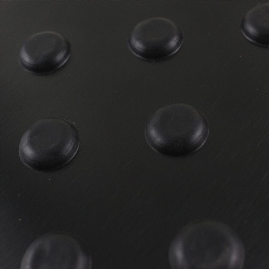 Universal Car Aluminum Alloy Non-slip Environmental Rubber Heel Plate Pedal Mat