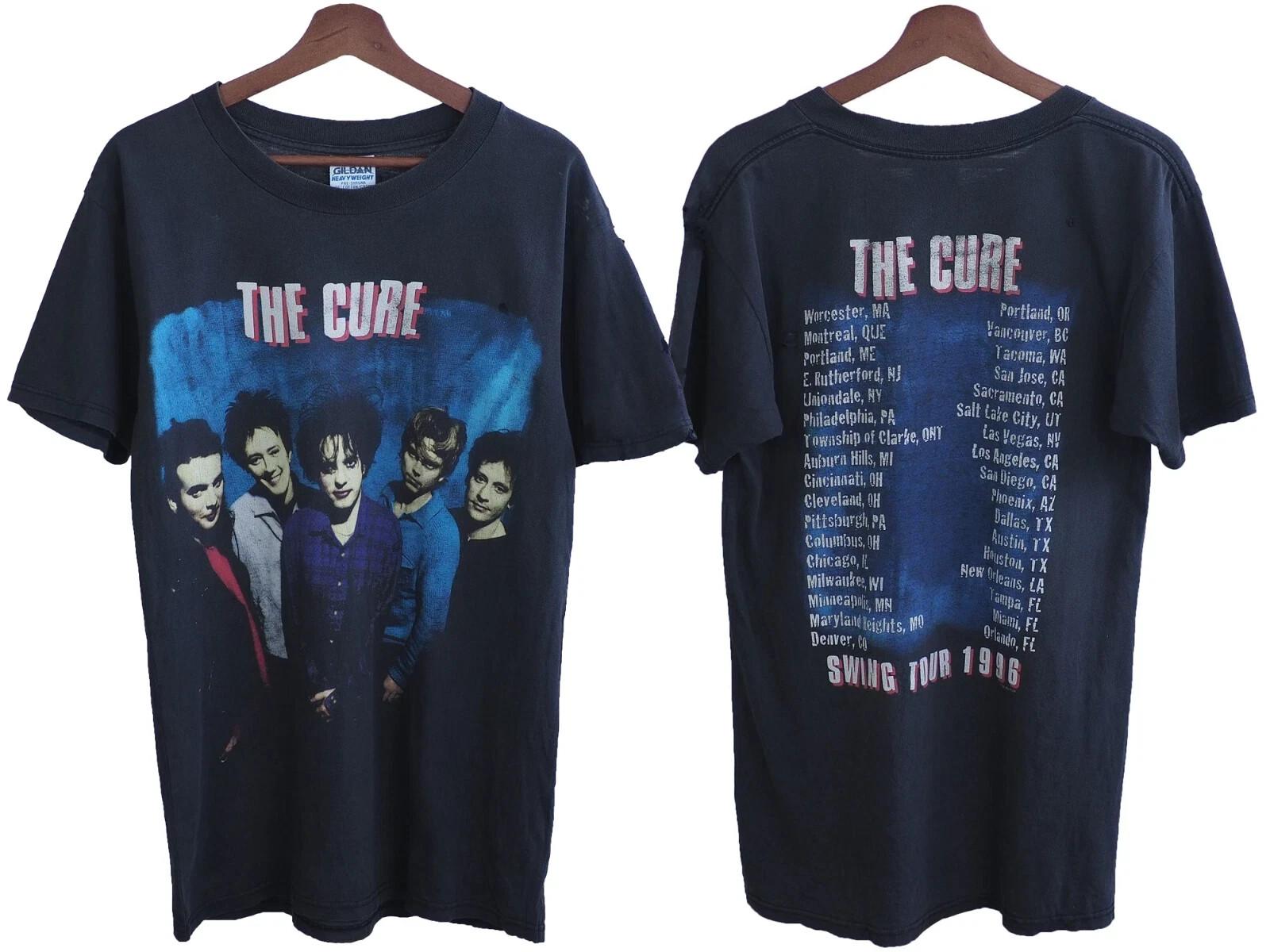 Vintage Distressed Sunfaded The Cure Band T-shirt XXXL