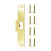 Stainless Steel Door Latches Security Strikes Plate With Double Steel Plates For Door Lock Thick Door Back Plate