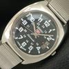 VINTAGE SEIKO 5 AUTOMATIC 7005A JAPAN MENS BLACK COLOR DIAL WATCH A709364-1