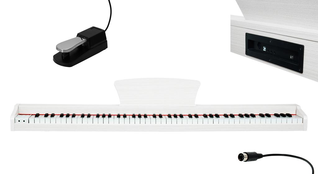 MusicMate MM-P10-W VelvetNote WHITE Digital Piano
