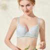 Women's Thin Bra for Large Breasts Sexy Lace Push-Up Bra Soft Underwire Anti-Sagging Bra