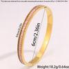  hot-selling light luxury Gypsy pink diamond titanium steel  women do not fade simple design row diamond arm ring