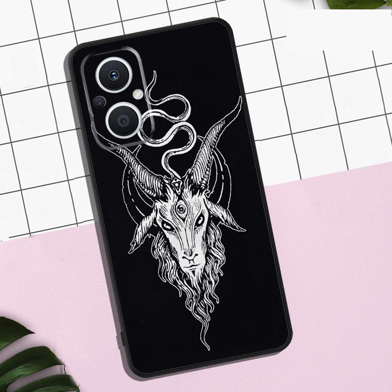 Devil Satan Case For OPPO Reno 7 8 10 11 12 13 Pro 13F 12F 11F 8T OPPO Find X8 Pro X6 X3 X5 Lite Cover