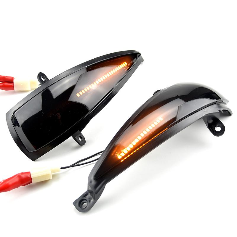 For Honda Civic 2005-2012 Hatchback 3 /5 door Type-S Type-R 2Pcs LED Dynamic Turn Signal Light Rearview Side Wing Mirrors Lamp