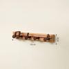 Musical Note Wall Hook, Solid Wood Entryway Coat Rack with Key Holder, Space-Saving Door Hanger for Hats,Bags and Home Decor