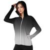Women's Print Ice Silk Hooded Lightweight Long Sleeve Sun  Jacket Top