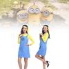 Entzückendes gelbes Minion Cosplay Kostüm für Frauen Perfekt für Halloween-Partys und Events