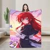 High School DxD  Blankets  Super Soft Comfortable Plush Bedding Throws For Children Bedroom Flannel Bedspread Bed Cover