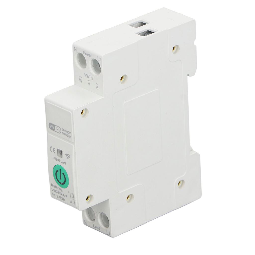 Intelligenter WLAN-Leistungsschalter mit Messung Über- Unterspannungsschutz Fernbedienung APP-Schalter