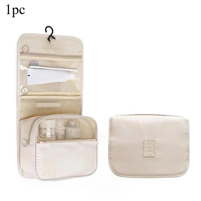 1pc Travel Makeup Bag Waterproof Toiletry Organizer High Quality Women Neceser Bathroom Hook Wash Pouch Hook Makeup Storage Bag