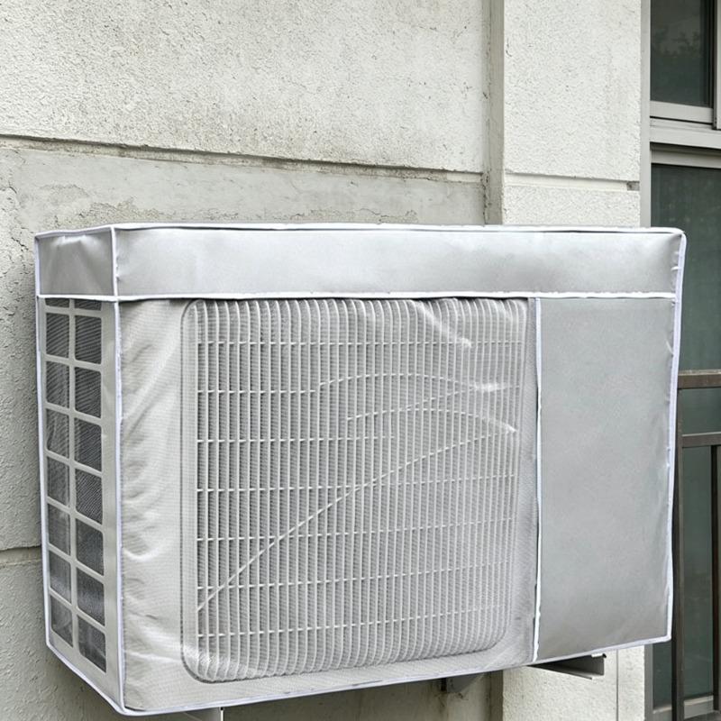 600D Waterproof AC Outdoor Unit Cover Sunproof Dustproof Windproof Snow Resistant Mini Split Protective Cover for Running Use