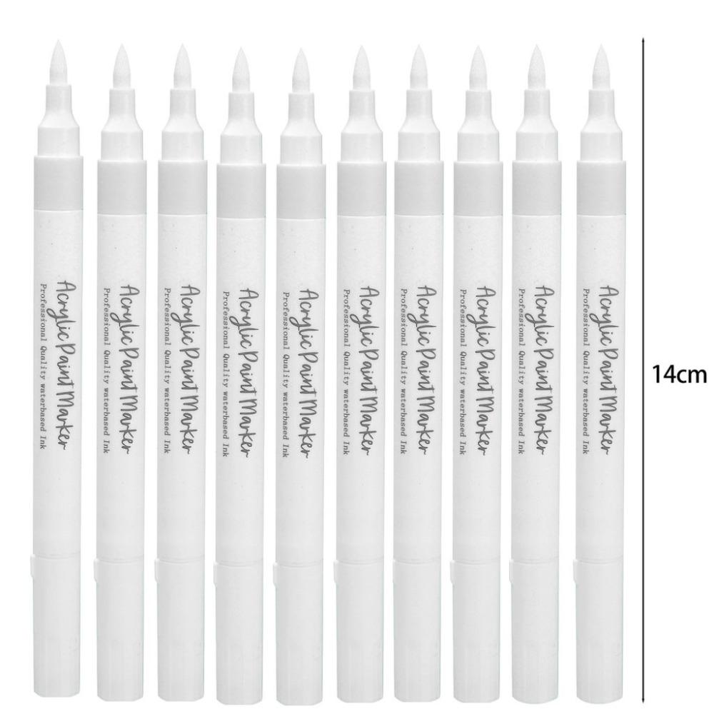 1/10Pcs Acrylic Ink Marker Pens Hard Soft Nibs Handbook Card Pen Student Stationery
