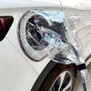 Car Charging Port Rain Cover Magnetic Electric Vehicle Charger Plug Cover Transparent Snow-Proof Car Charging Port Protector