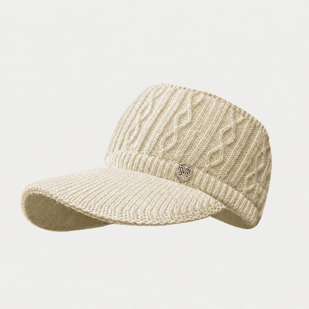 Empty Top Duck Tongue Cap Padded Warm Visor Cap Fashionable Ponytail Hat Autumn and Winter