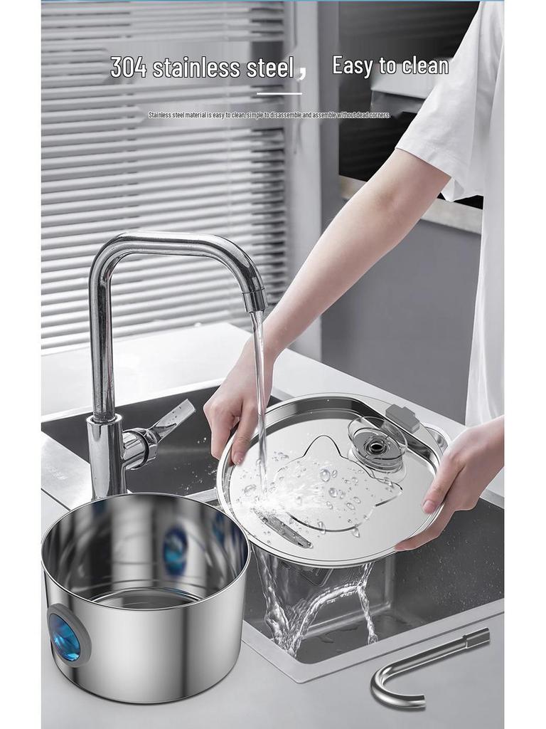 Stainless Steel Smart Pet Water Fountain with Automatic Circulation, 3.2L Large Capacity Cat Water Dispenser