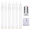 6 Pack Flameless Candles with Remote 2 Timer 2 Flicking Speed 5 Brightness Adjustable USB Operated