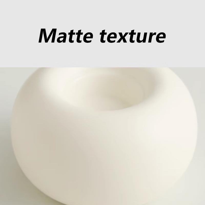 Minimalist Candle Holder Ceramic Living Room Decoration Candlestick Floor-standing Ornament Candle Holder Art Design Candlestick