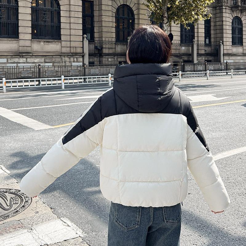 New women's winter short cotton-padded clothes, cotton-padded clothes, fashionable design sense, loose and thickened warm jacket