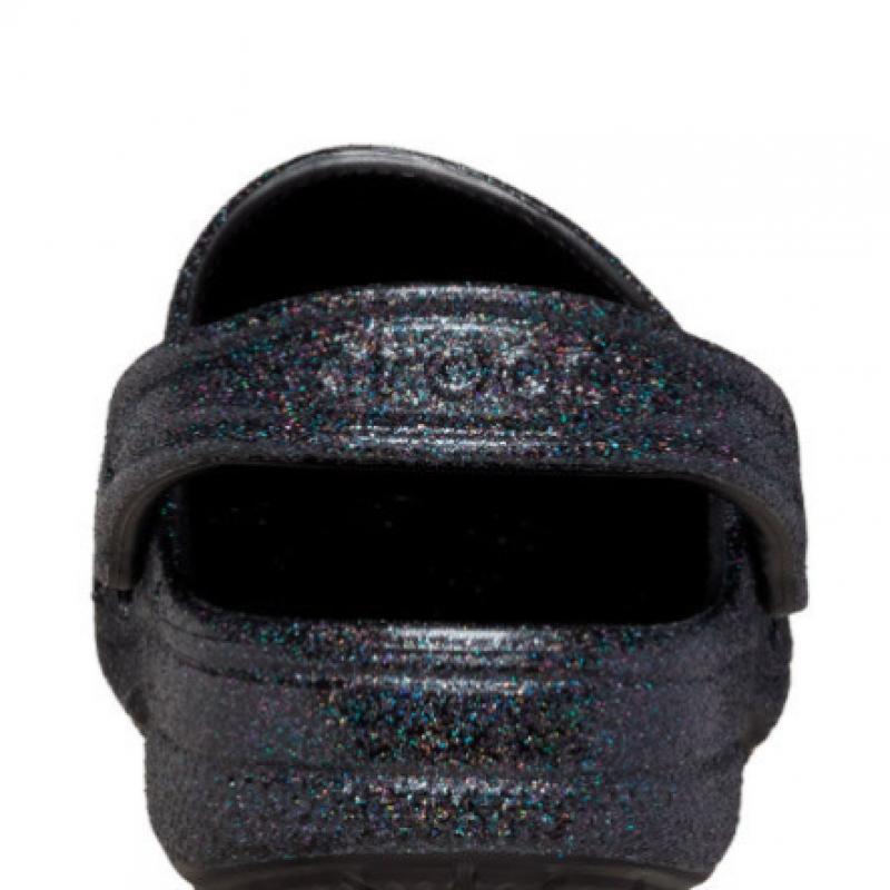 Baya Glitter Clog Bk For Crocs