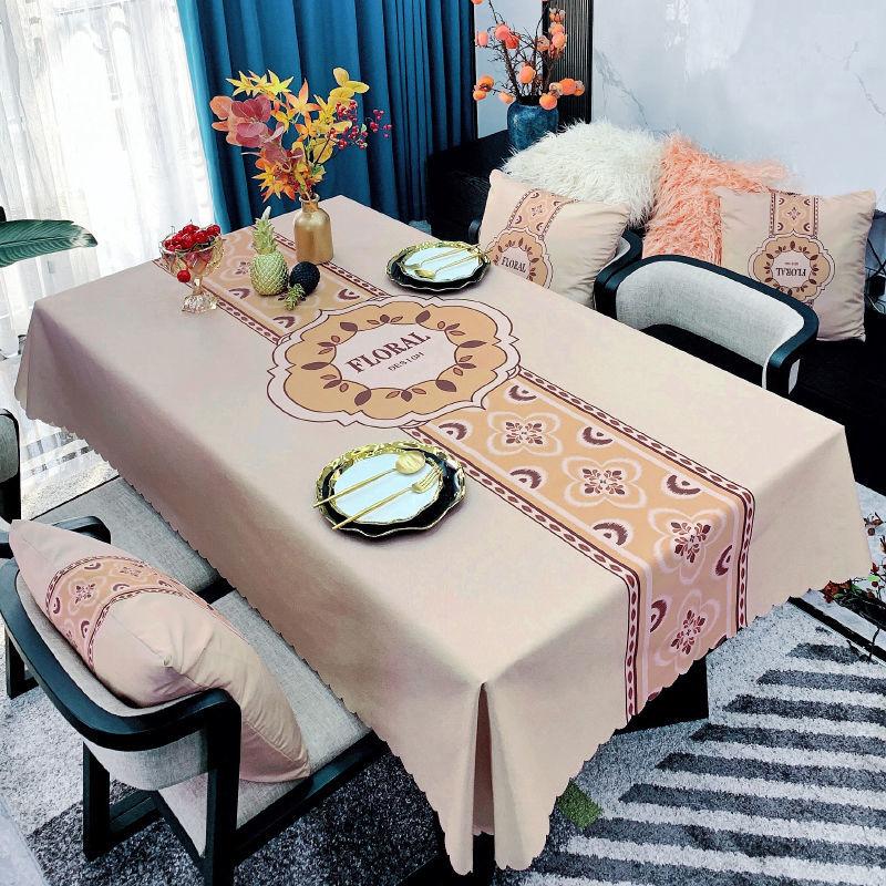 Față de masă în stil minimalist, artă din țesătură, impermeabilă, rezistentă la ulei, lavabilă, măsuță de cafea de uz casnic Față de masă dreptunghiulară