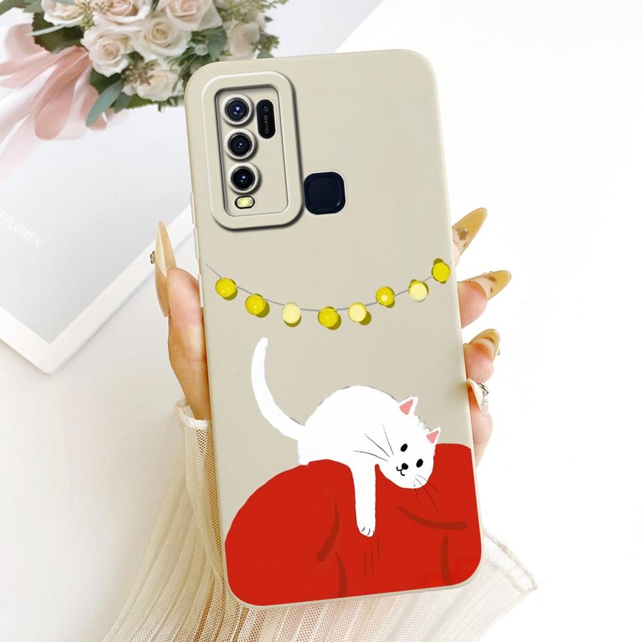 For Vivo Y30 Y50 Case 1935 1938 Cute Cat Duck Cartoon Cover Soft TPU Phone Cases For Vivo Y50 Y 30 VivoY30 VvioY50 Fundas Bumper