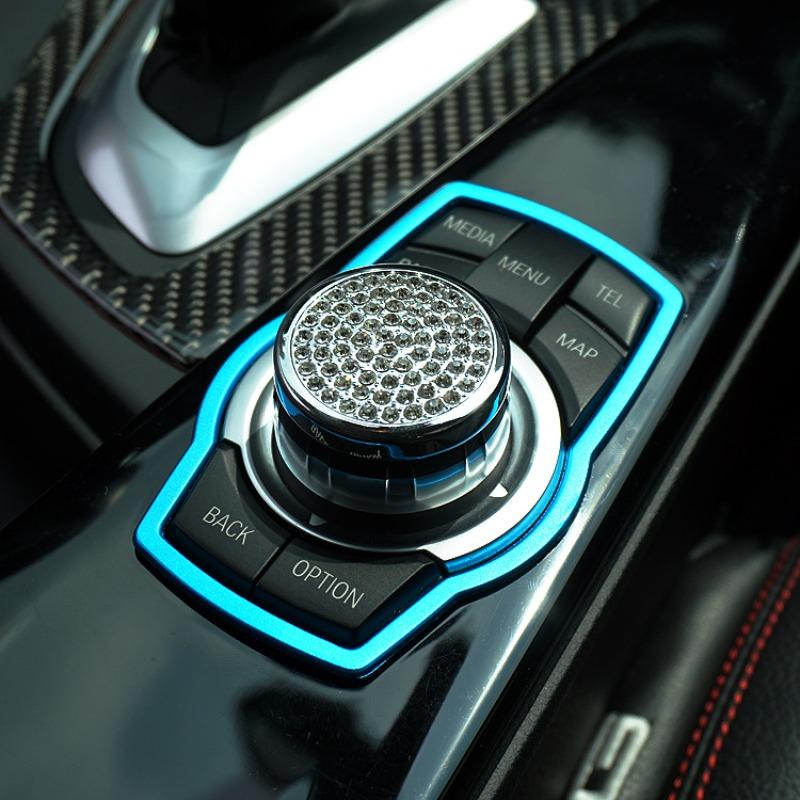 Car Multimedia Buttons Cover Molding Trim Car Accessories Interior for BMW 1 3 4 5 7 Series X1 X3 X4 X5 X6 E81 E87 F30