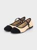 Florida Studio Bournemouth Two-Tone Point Mary Jane Flat Shoes Fl0826