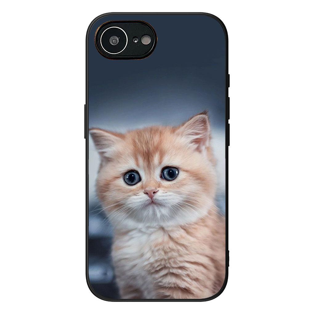 Soft Cover for Samsung Galaxy S25 S24 S23 FE Plus Ultra S7 Edge A16 A15 5G S25+ Coque Phone Case Meow Eyes Kitten Cat