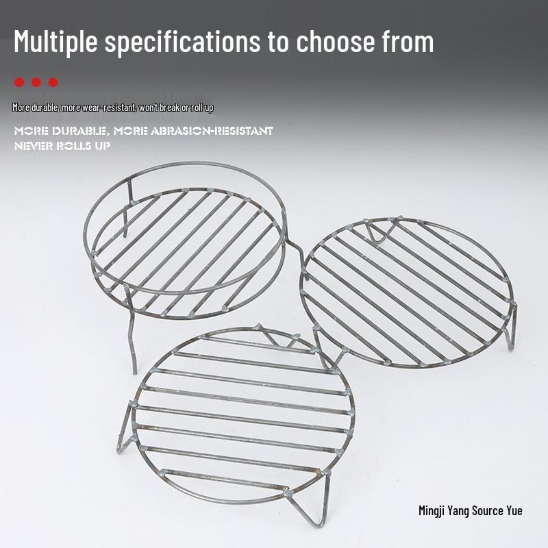 Hand-Welded Double-Layer Firewood Stove Base with Rebar and Fire Pit Bracket