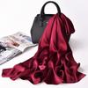 100% Natural Silk Scarf Women Neckerchief Luxury Foulard Femme Shawls Wraps Plain Satin Scarf Pure Silk Long Scarves 175x55cm
