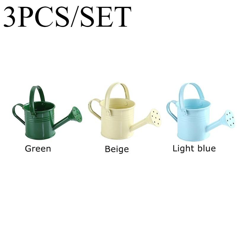 

3pcs/set Plant Flower Pot Watering Can Garden Flower Kettle Mini Small Water Spraying Pot Sprinkle with Large Capacity