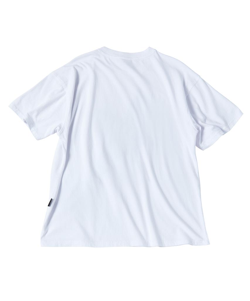 TRAVEL Check Star Short Sleeve T-Shirt White