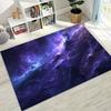 Dreamy Galaxy Universe Space Stars Black Hole Earth Rug for Bedroom Living Room Sofa Home Doormat Decor,Kid Non-slip Floor Mat