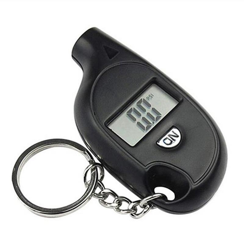 Portable Mini Keychain Tire Pressure Gauge Digital Car Tire Air Pressure Meter Gauge Monitor Automobile Tyre Pressure Monitoring