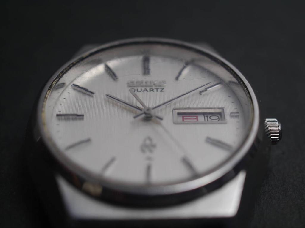 SEIKO Quartz Watch AC685 Working Condition 3-hand Day-Date 0843-8080 Men's