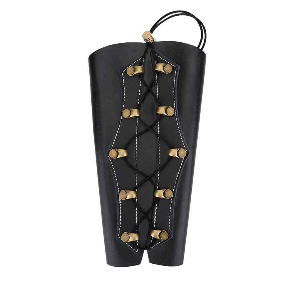 Durable Adjustable Archery Arm Guard Protection Tackle Accessory for Hunting Shooting(Black)