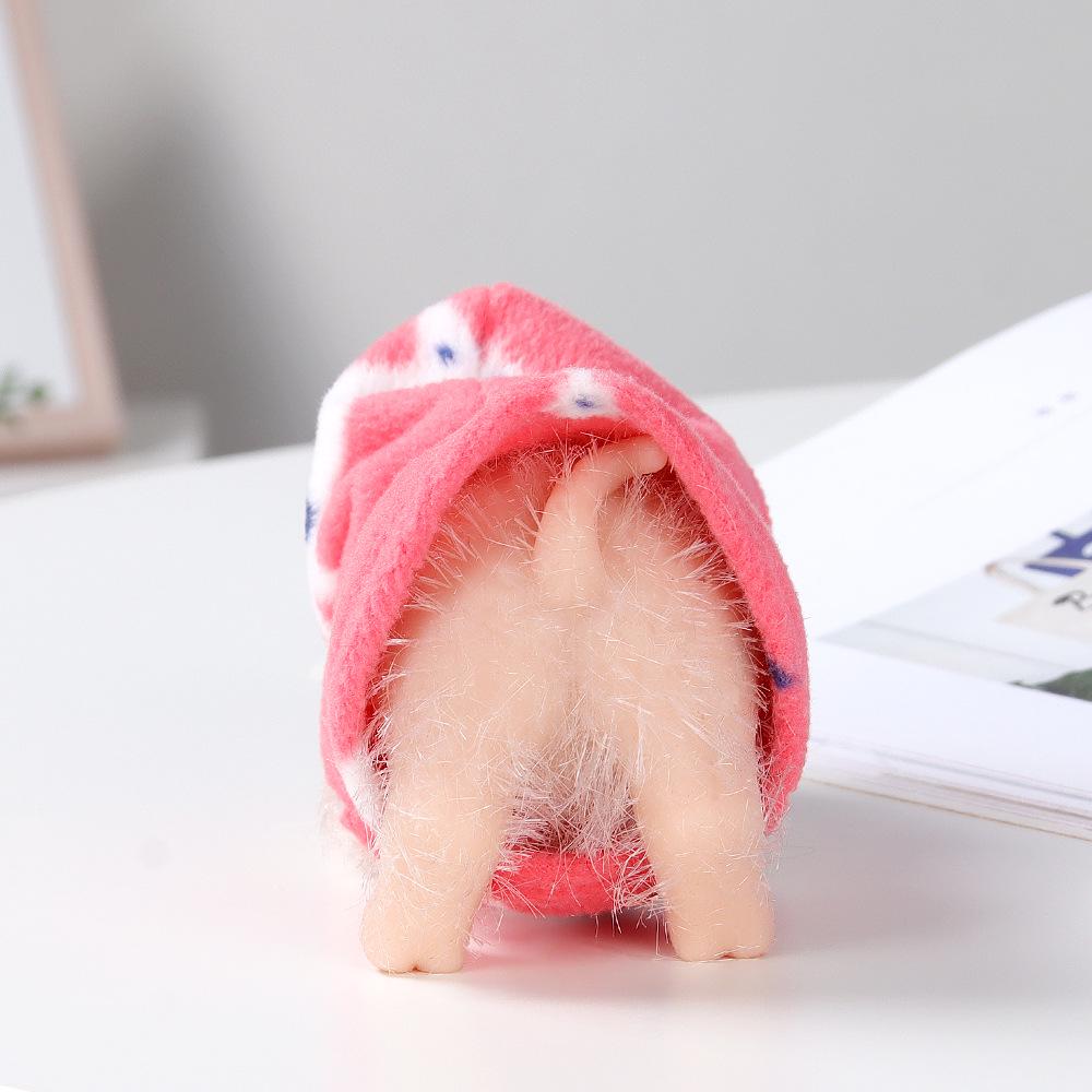Silicone Animal Baby Bottle Set: Handmade Pig Outfit with Decompression Toy Model