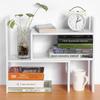   Table Desktop Storage Rack Display Shelf   Counter Top Bookcase White