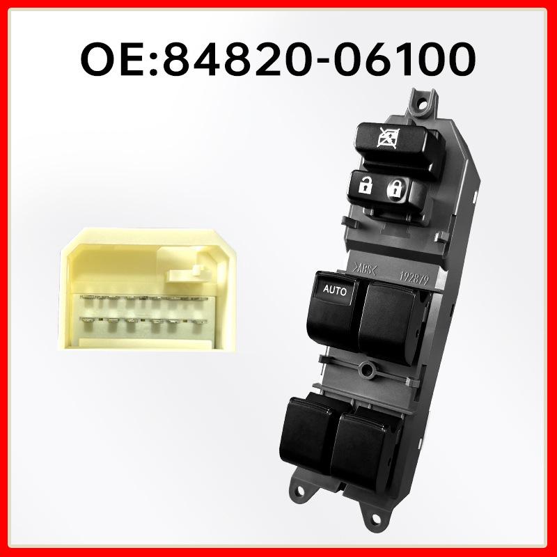 84820-06100: Compatible with Toyota Corolla Vios, front left driver s side window regulator switch.