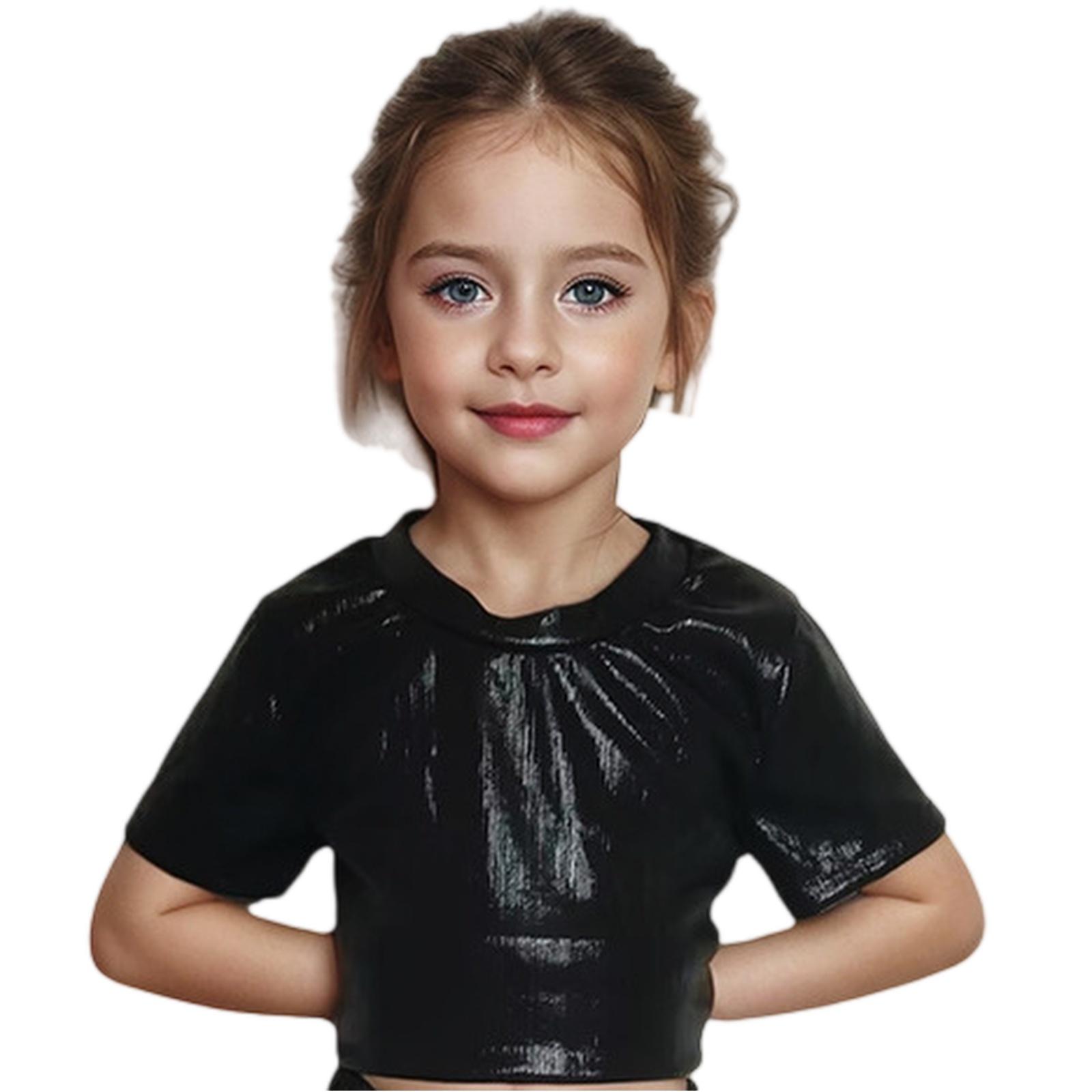 

Kids Hip Hop Dance Tee - Loose Short Sleeve Top L чёрный