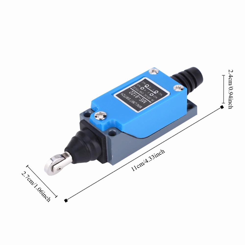 ME-8122 Momentary Limit Switch 250VAC 5A NO NC Micro switch Direct Pressure Plunger Mini Enclosed Actuator Parallel Actuator