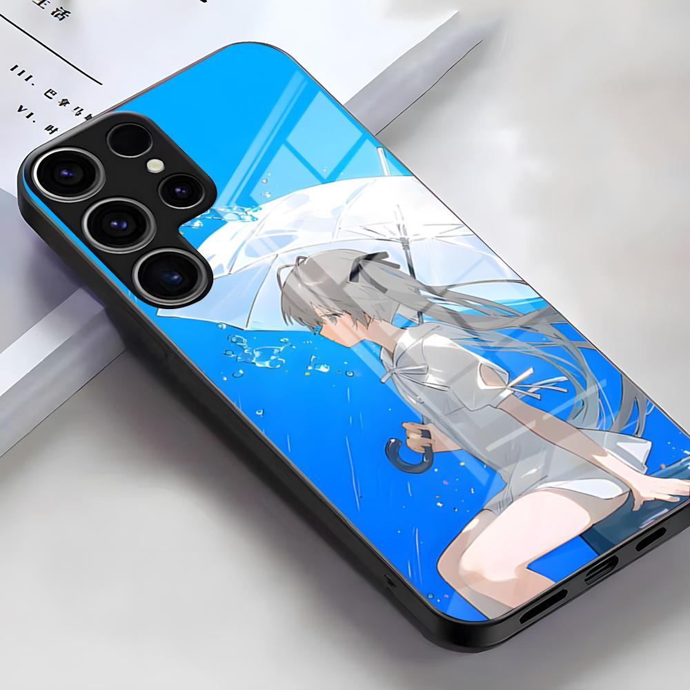 Y-Yosuga No Sora Phone Case For Samsung S26 S25 Edge Ultra S23 S22 S21 S20 Ultra Plus S24 Fe A54 A53 A25 Glass Cover