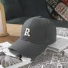 R Standard Hard Top Unisex Baseball Cap - Korean Style with Sun Protection