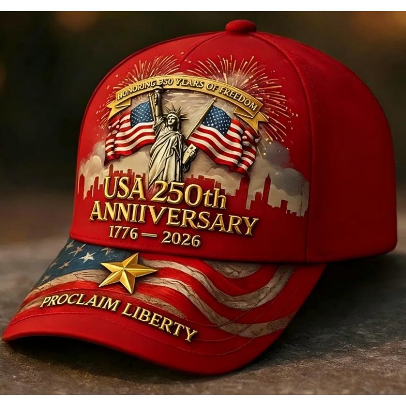 American Anniversary Baseball Cap D Printed Digital Printed Hat th Anniversary Cap